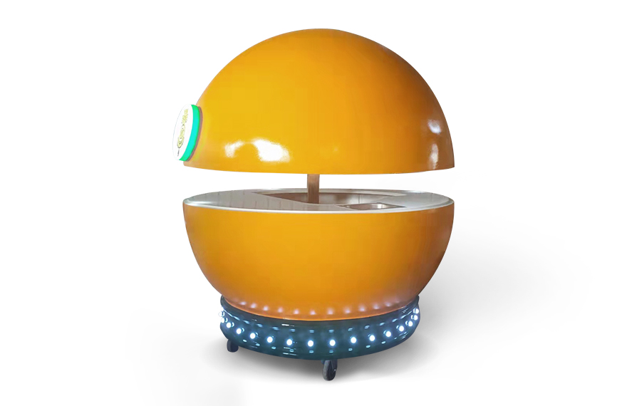 custom orange juice kiosk for sale